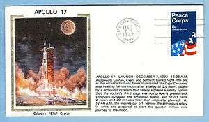 Colorano S 65 #1 Apollo 17 Cape Canaveral Launch Cover  