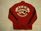 NWT LUCKY BRAND RED ZIP UP HOODIE WITH ACES SIZE MED