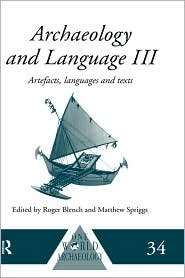 Archaeology And Language Iii, Vol. 1, (0415100542), Roger Blench 