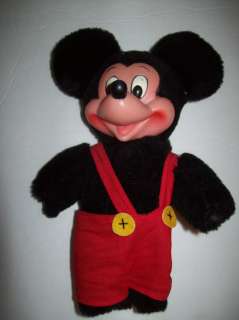Vtg Applause Mickey Mouse Plush Rubber Face Stuffed Doll #8528 9 Tall 