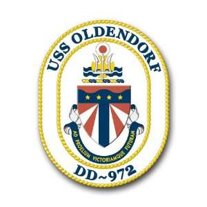  US Navy Ship USS Oldendorf DD 972 Decal Sticker 5.5 