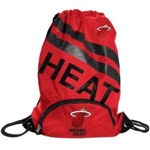 Miami Heat Red Backsack with Front Pocket  Sports 