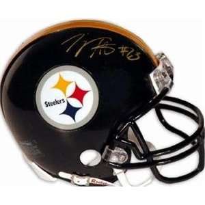  Tyrone Carter autographed Football Mini Helmet (Pittsburgh 