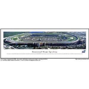  Homestead Miami Speedway Framed Panoramic Photograpgh 