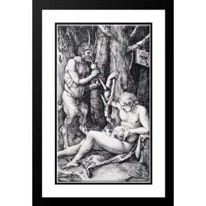  Durer, Albrecht 17x24 Framed and Double Matted Satyr Family 