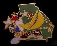 Yachting Olympic Pin ~ Atlanta~1996 ~ IZZY #3 ~ cloisonne ~ FREE Ship 