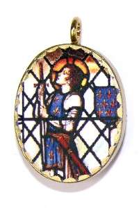 Saint Joan of Arc, Jeanne Darc Art Image Pendant Charm  