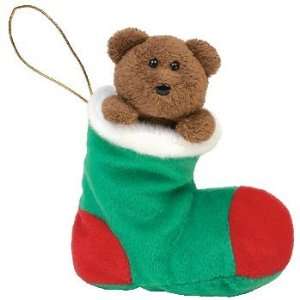    TY Beanie Baby   STOCKINGS the Bear in Stocking Toys & Games