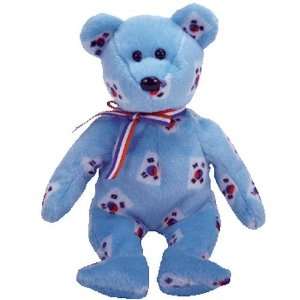  TY Beanie Baby   KOREA the Bear (Flag Pattern Version 