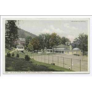   and Tennis Courts, Virginia Hot Springs, Va 1898 1931