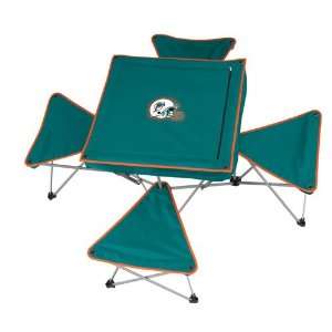  Miami Dolphins NFL Intergrated Table with Stools Sports 