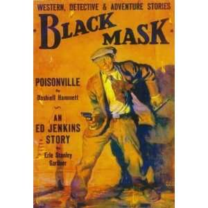  Black Mask (Pulp) by unknown. Size 17.00 X 11.00 Art 