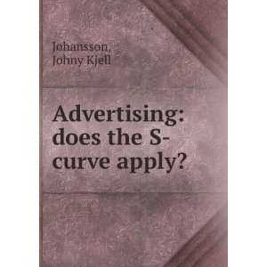    Advertising does the S curve apply? Johny Kjell Johansson Books