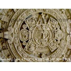 HISTORY MAYAN AZTEC CALENDAR SCULPTURAL WALL RELIEF 19 www.NEO MFG 