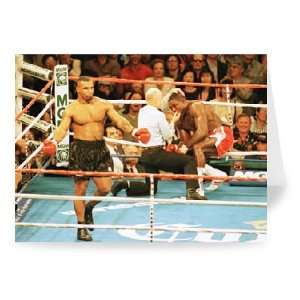 Mike Tyson Vs Frank Bruno   Greeting Card (Pack of 2)   7x5 inch 