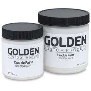  Golden Crackle Paste   8 oz, Crackle Paste Arts, Crafts & Sewing