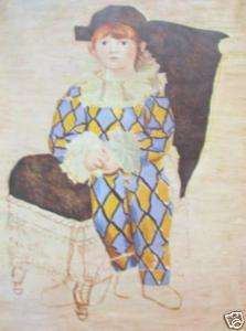 Paul En Arlequin by Pablo Picasso; Harlequin, Child  