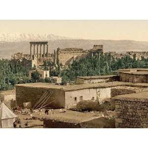   The Acropolis Baalbek Holy Land (i.e. Ba02bblabakk Lebanon) 24 X 18