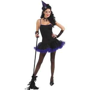  Gothic Witch Tutu Halloween Fancy Dress Costume   Purple 
