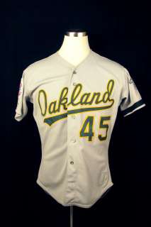 1989 Oakland As Merv Rettenmund World Series Jersey  