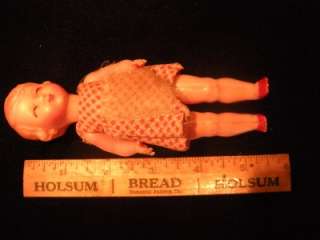 VINTAGE DOLL JOINTED ARMS LEGS AND HEAD HARD CELLULOID PLASTIC LITTLE 