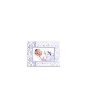  Damask Prince Announcement Baby Boy Announcements Baby