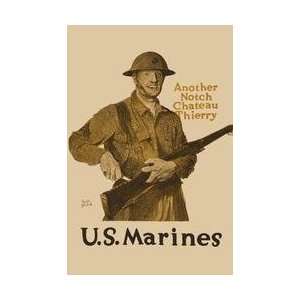  Another Notch Chateau Thierry   US Marines 28x42 Giclee on 