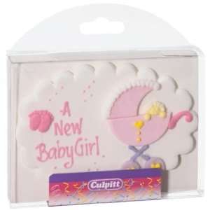 New Baby Girl Gumpaste Cake Decoration (1 pc)  Grocery 