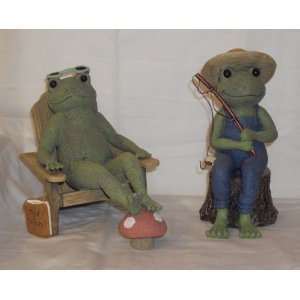  Grasslands Road Lilypad Lane, Relaxing Frogs Set of (2 