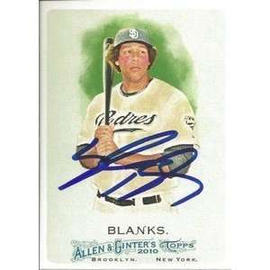 Kyle Blanks Signed Padres 2010 Topps Allen Ginter Card  