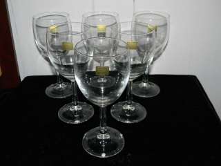 Set of 6 Luminarc Verrerie dArques France Wine Glass  