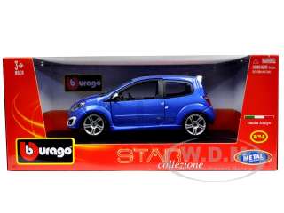 Brand new 124 scale diecast model car of Renault Twingo RS Blue die 