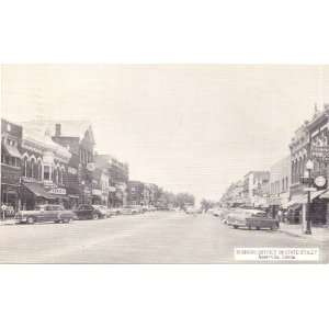  1950s Vintage Postcard   Business District on State Street 