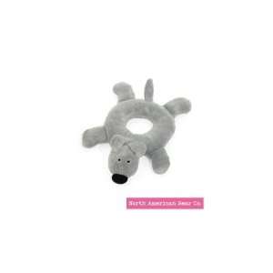  Gray Ollie Dog Rattle Ring by North American Bear Co 