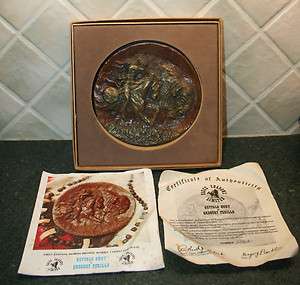   HUNT ~ THE PLAINSMEN Western Ltd. Ed. Bronze Plate by GREGORY PERILLO