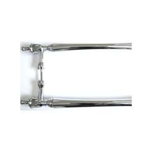  Somerset Finial Back to Back Door Pull   Polished Chrome 