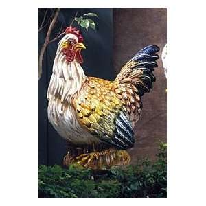  Giant Hen Colored 20 1/2H   By Intrada Italy