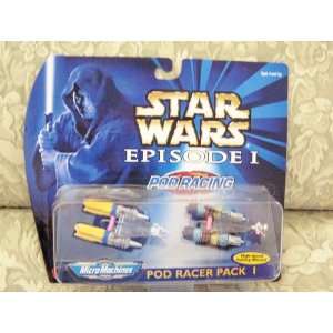  Star Wars Episode I MicroMachines Pod Racer Pack 1 Toys & Games