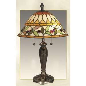  Tulare Series Berry And Leaf Accent Table Lamp