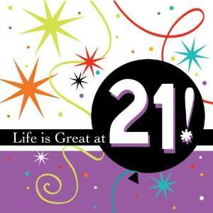  Life Is Great 21 Beverage Napkins Toys & Games
