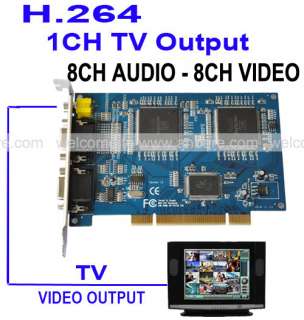 package include 1 x 8 channel h 264 network digital