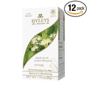 Hyleys Tea Natures Harmony Black Tea Bags with Linden Blossom In Foil 