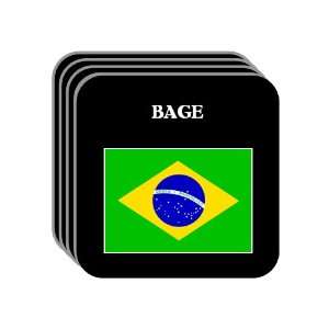  Brazil   BAGE Set of 4 Mini Mousepad Coasters 