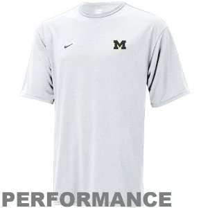   Wolverines White Performance Basic Loose T shirt