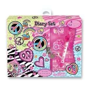   Lock and Keys, Secret Journal Tween Girls Gift. Stickers and Fancy Pen
