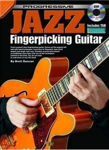 Progressive Jazz Fingerpicking Guitar w/TAB Book and CD  