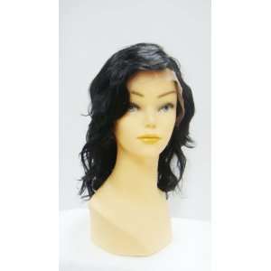  12 #1B Indian Remy Hair Wavy Full Lace Wig Beauty