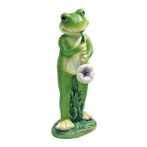 Musical Jazzy Frog Statue Sculpture Figurine 