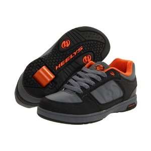 Heelys Double Threat Skate Shoes 7749   Black/Gray/Orange   Size 7 