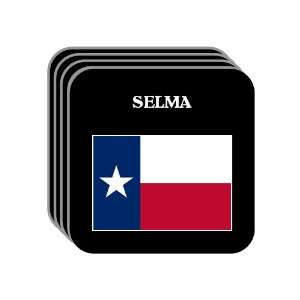  US State Flag   SELMA, Texas (TX) Set of 4 Mini Mousepad 